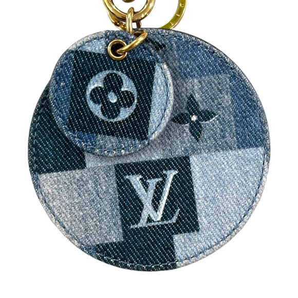 Louis Vuitton Denim Monogram Keychain Bag Charm - Picture 2 of 7